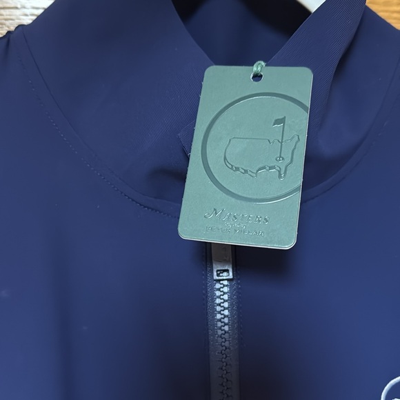Masters Navy Zip-Up Mini Dress by Peter Millar “Birkman Place”